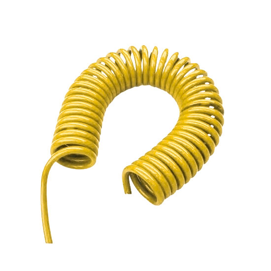 FURTUN SPIRALAT 10m PUE 8*5 cu 1/4FE GALBEN