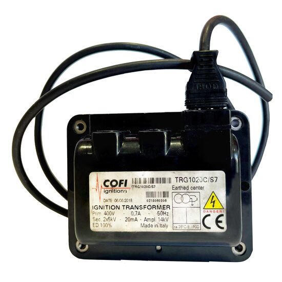 TRANSFORMATOR INDUCTIE 2*5000V 20mA PRIM. 400V+CABLU