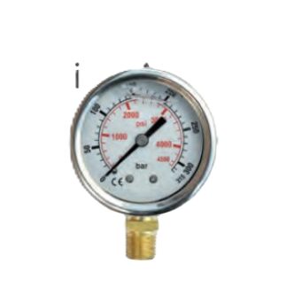 MANOMETRU RADIAL 400 BAR 1/4 D50